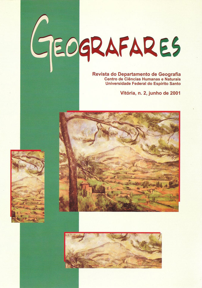 					Visualizar n. 2 (2001): Geografares
				