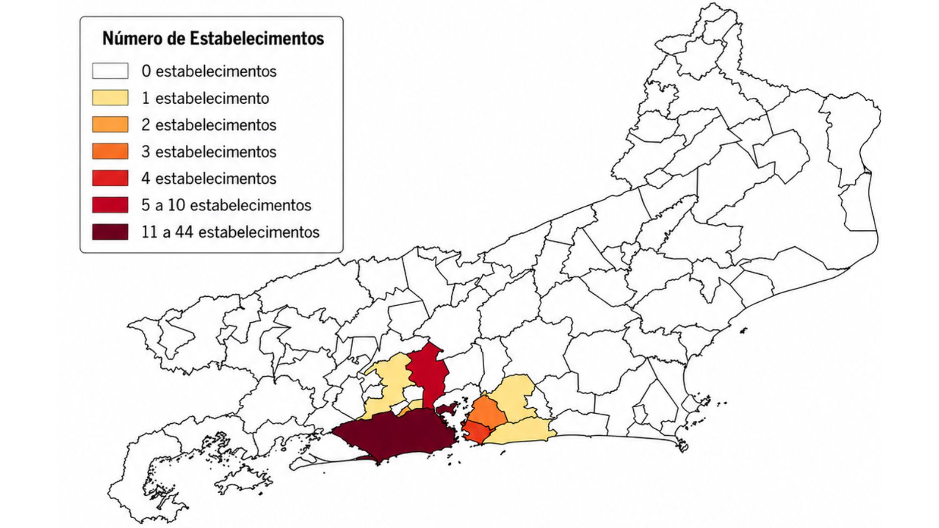 Distribuição territorial das unidades laboratoriais vinculadas à Dasa no estado do Rio de Janeiro e nos bairros da capital, 2025