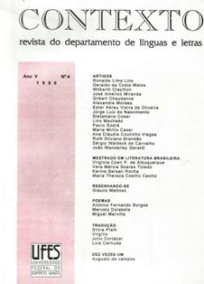 					Visualizar n. 4 (1996): Contexto: Revista do Departamento de Línguas e Letras
				