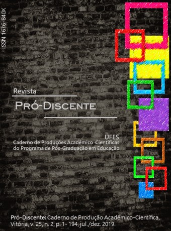 					Visualizar v. 25 n. 2 (2019): Revista Pró-Discente
				