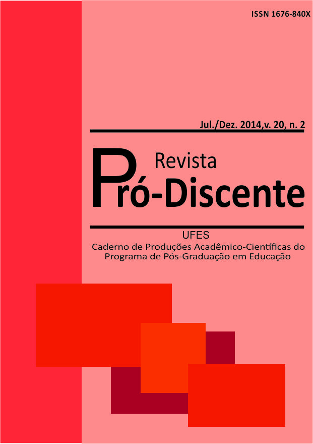 					Visualizar v. 20 n. 2 (2014): Revista Pró-Discente
				