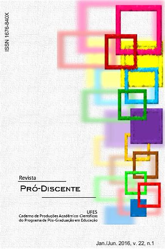 					Visualizar v. 22 n. 1 (2016): Revista Pró-Discente
				