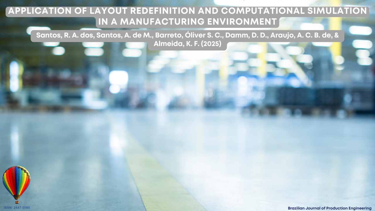 Cover image of the BJPE article featuring a blurred factory floor background, with the article title and authors displayed in highlighted text at the top.