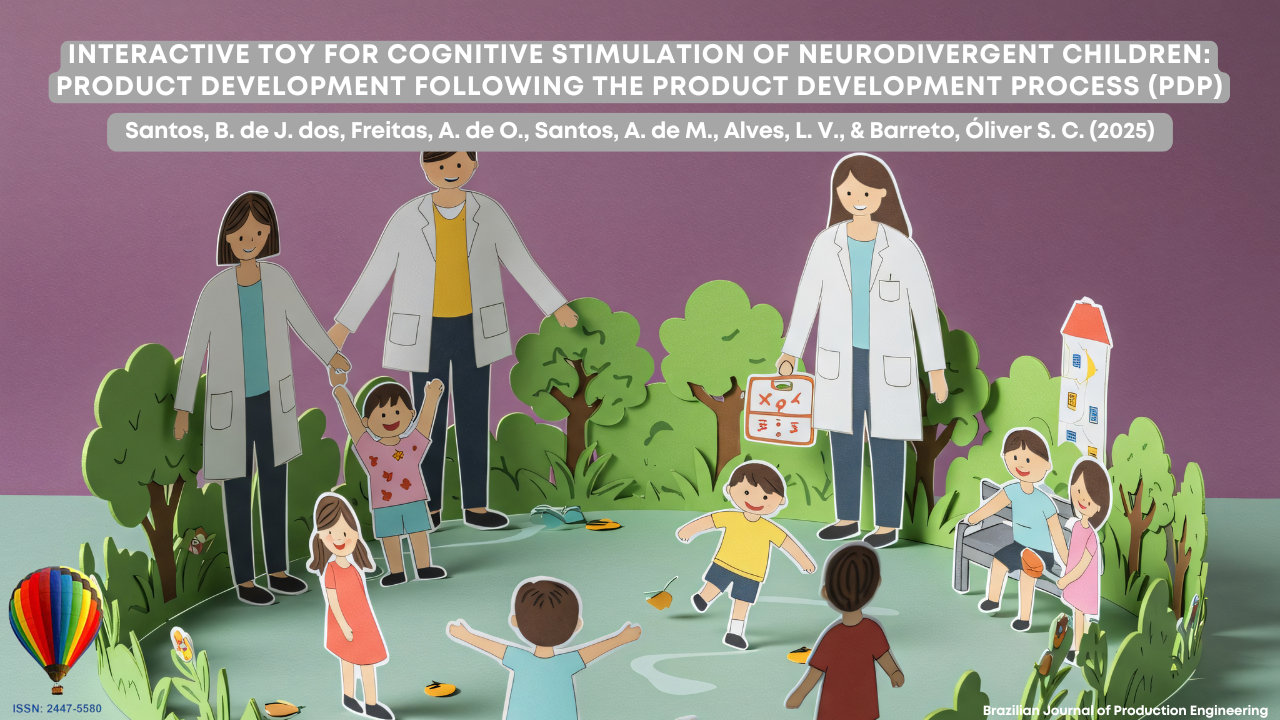 "Illustration of researchers and children interacting in an outdoor educational setting, representing the development of an interactive toy for cognitive stimulation of neurodivergent children."